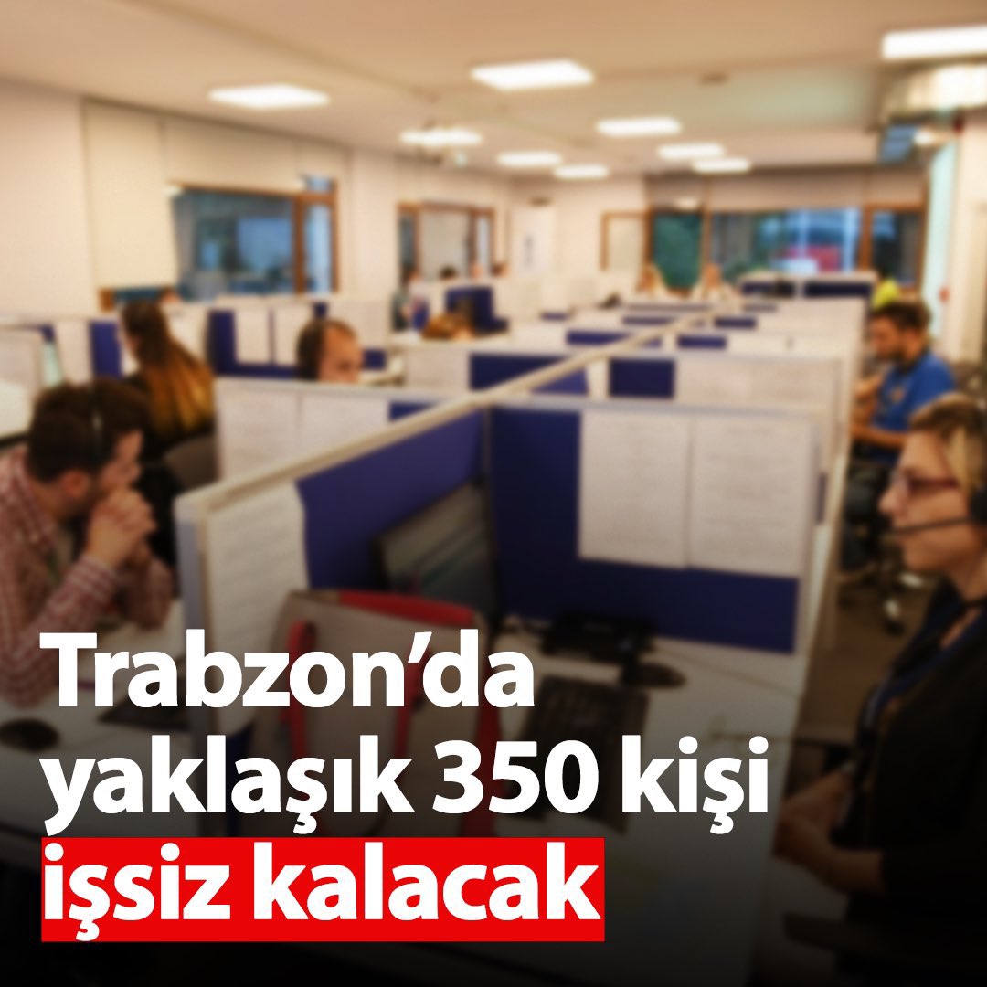 Trabzon’da istihdam alanı açmak gerekirken var olan istihdamı kapatmak akıl karı değil! 3 bin kişi mağdur olacak. Bu insanlar birçok kişiye bakmakla yükümlüler! Kapatma kararından derhal vazgeçilmesi elzemdir @tcbestepe @RTErdogan @AliYerlikaya #Alo199İşsizKalıyor