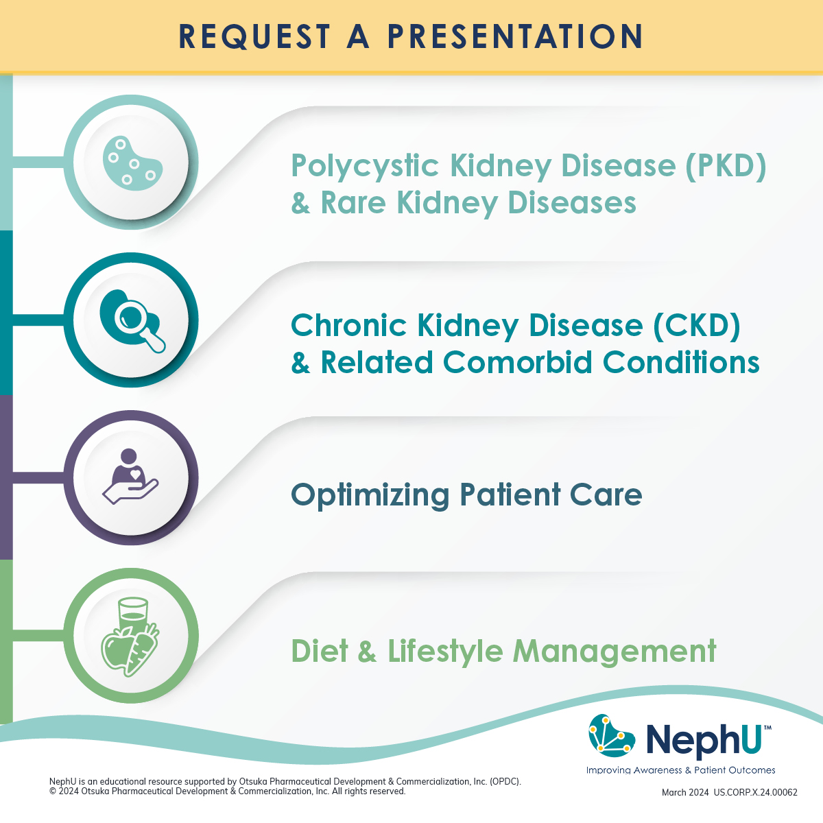 NephU members have premiere access to a broad range of online and in-person educational programs. Enrich yourself and your colleague’s nephrology knowledge by joining and requesting your own presentation today! go.nephu.org/M56d #Nephrology #KidneyEducation #NephU