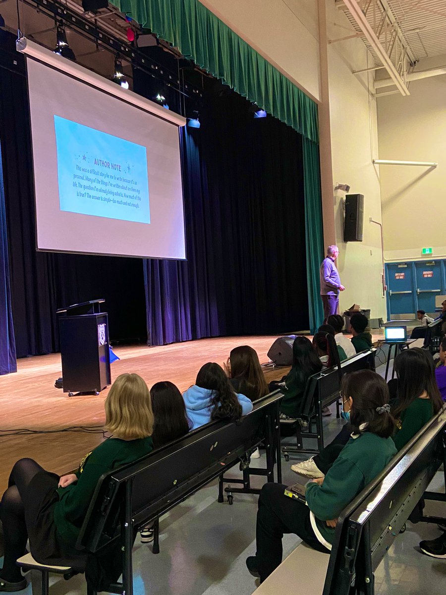 Today Eric Walters, award🥇 winning Canadian author, visited our English classes and shared some personal experiences relating to his novels 🗣️ 🙌🏾🙏🏾📚 @StPatricksOCSB @OttCatholicSB #author