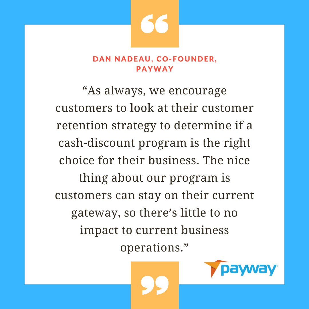 GoPayway's tweet image. Cash discount programs allow companies to be able to offer customers an option to pay less for their recurring or subscription payment. bit.ly/3POxe5i
#cashdiscount #payments