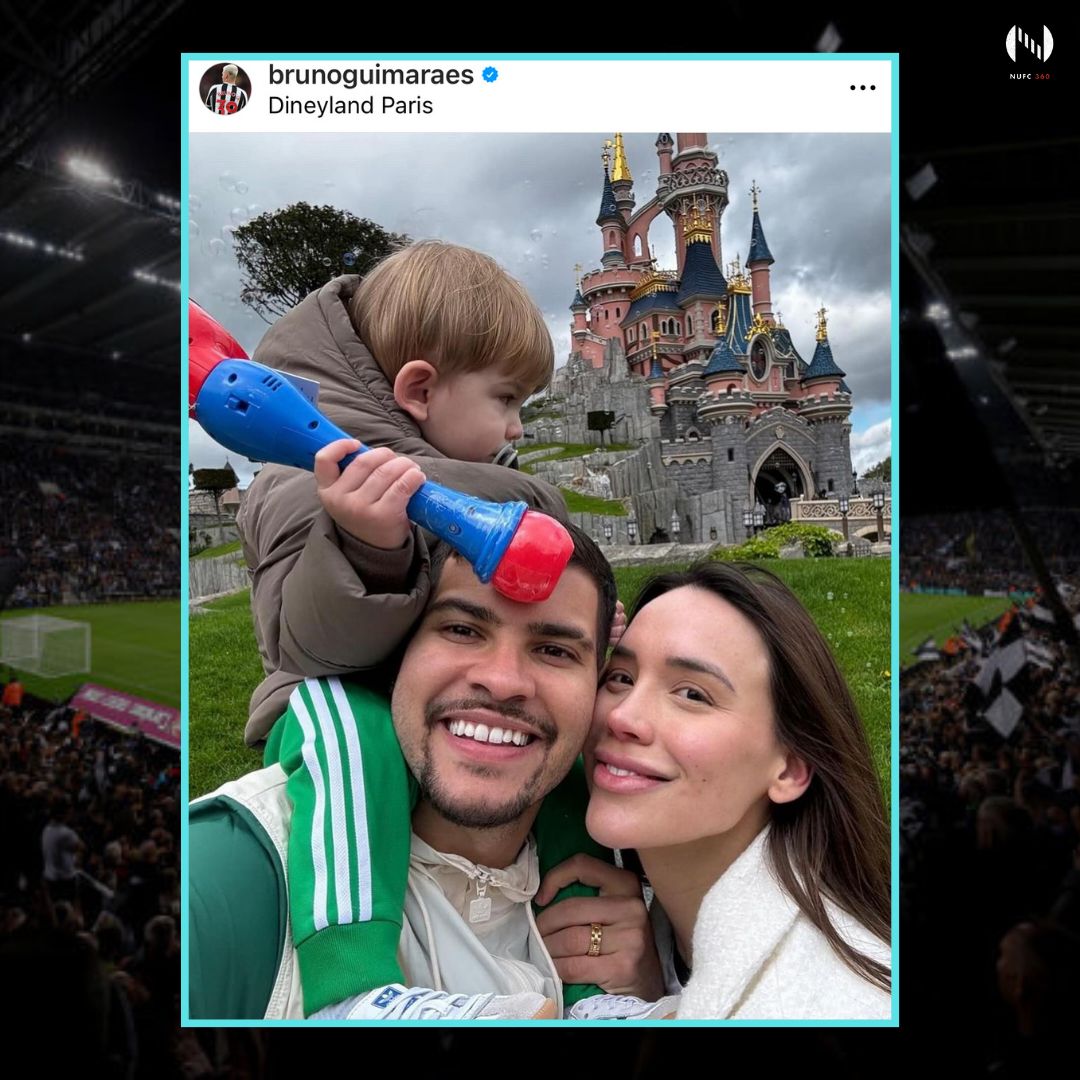 🇧🇷 | Bruno and his family enjoy a trip to Disneyland Paris as the players deservedly get a few days off with us not playing until Wednesday 24th April when we head to Crystal Palace. #NUFC