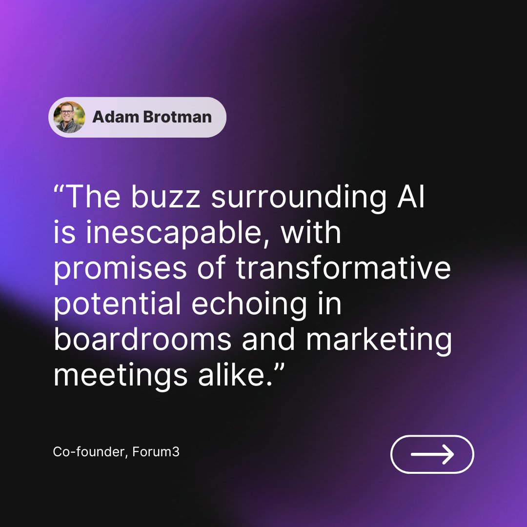 AI is no longer a luxury – it's a necessity for businesses navigating digital transformation. Our co-founder @adambrotman pulls no punches on the obstacles and opportunities of adopting an AI-first mindset. 👇 forum3.com/blog/unpacking…