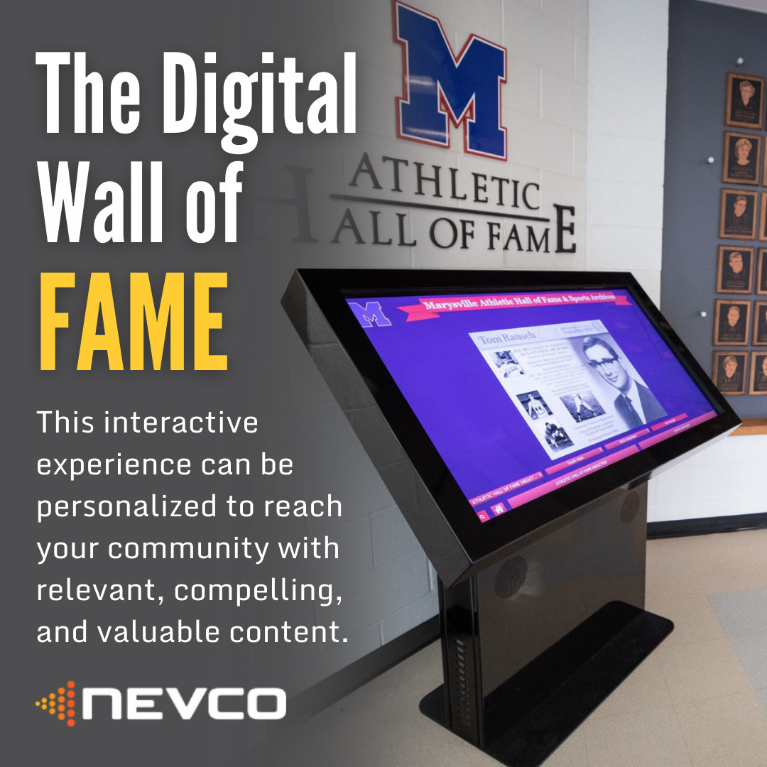 Transform your school's legacy into a living tribute with a Digital Wall of Fame! With our diverse library of templates and layouts, you can customize the display to fit your needs. 🏆🌟 🔗 Learn more: nevco.com/digital-wall-o… #nevco #displays #led #scoreboards #manufacturing