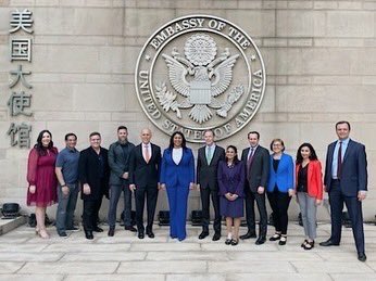 LondonBreed's tweet photo. Today, I had the honor of meeting with U.S. Ambassador to China, Nicholas Burns, here in Beijing. We engaged in meaningful discussions focused on economic development and cultural exchange between San Francisco and various cities throughout China. https://t.co/pwy3QcE3TN