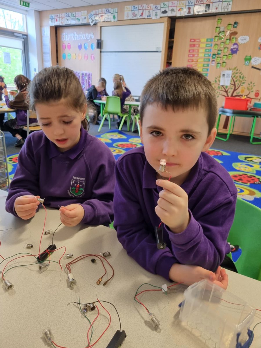 This week, P2 and P3/2 have enjoyed learning about electrical circuits and keeping safe 😊