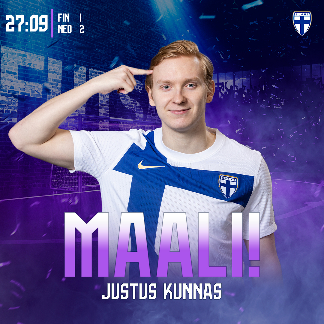 NO KUKA MUU MUKA???🔥💥
Justus Kunnaksen tykki puhuu jälleen ja Suomi kaventaa lukemiksi 1–2! Back in the game, nyt vaan lisää!

#FINNED #FutsalFi