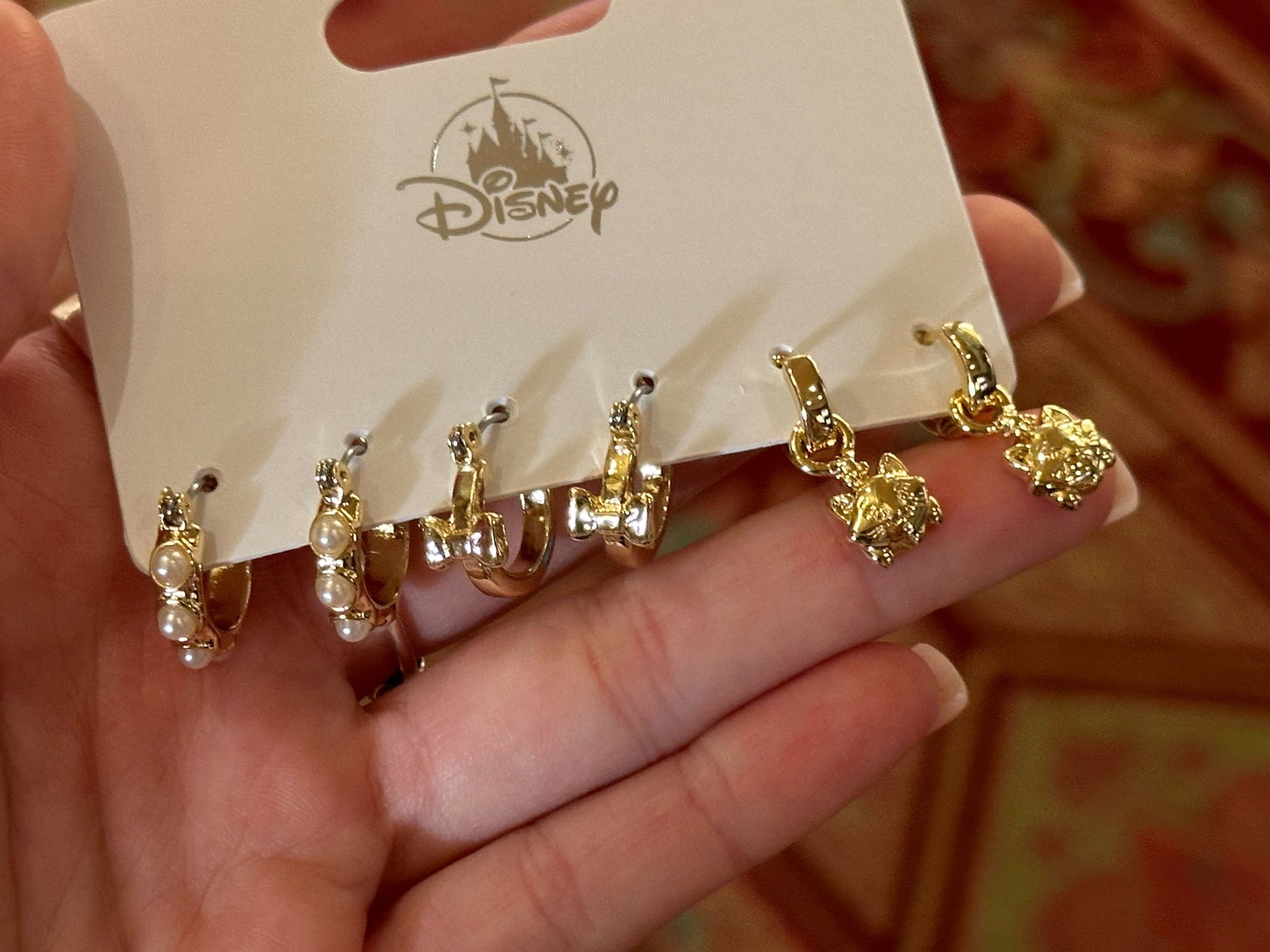 Disney marie earrings deals