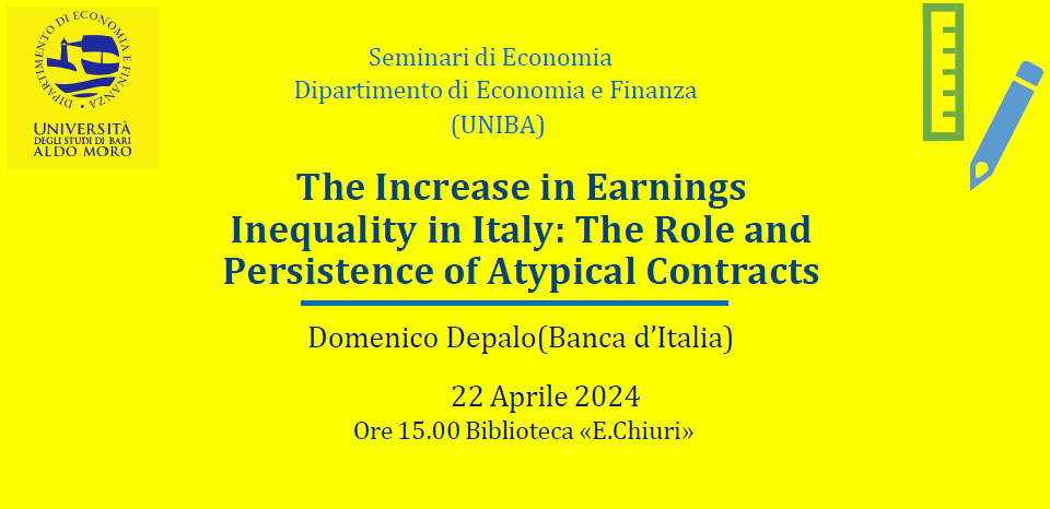 📢Next week (22th April) DIEF-Seminar: @domenico_depalo ; @salva_lat
