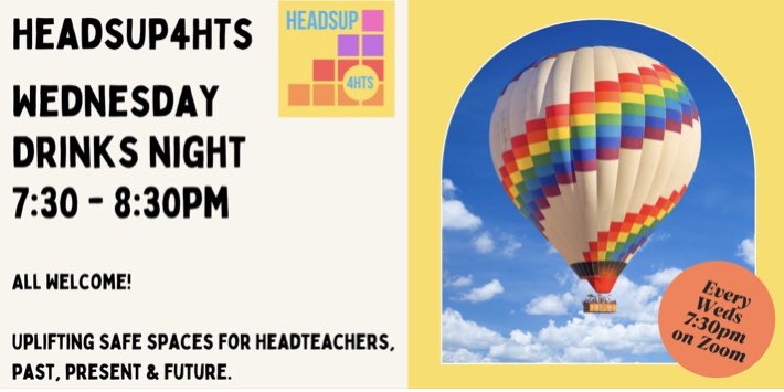 HeadsUp4HTs's tweet photo. It’s our HeadsUp4HTs drinks night tonight at 7:30pm

All HTs, past, present and future welcome!

A safe space to chat, share, offload, and gain support. 

No need to book, just join us at 7:30pm 🍻 

https://t.co/fLkvzMgmE7 https://t.co/0WYv1fDz9T