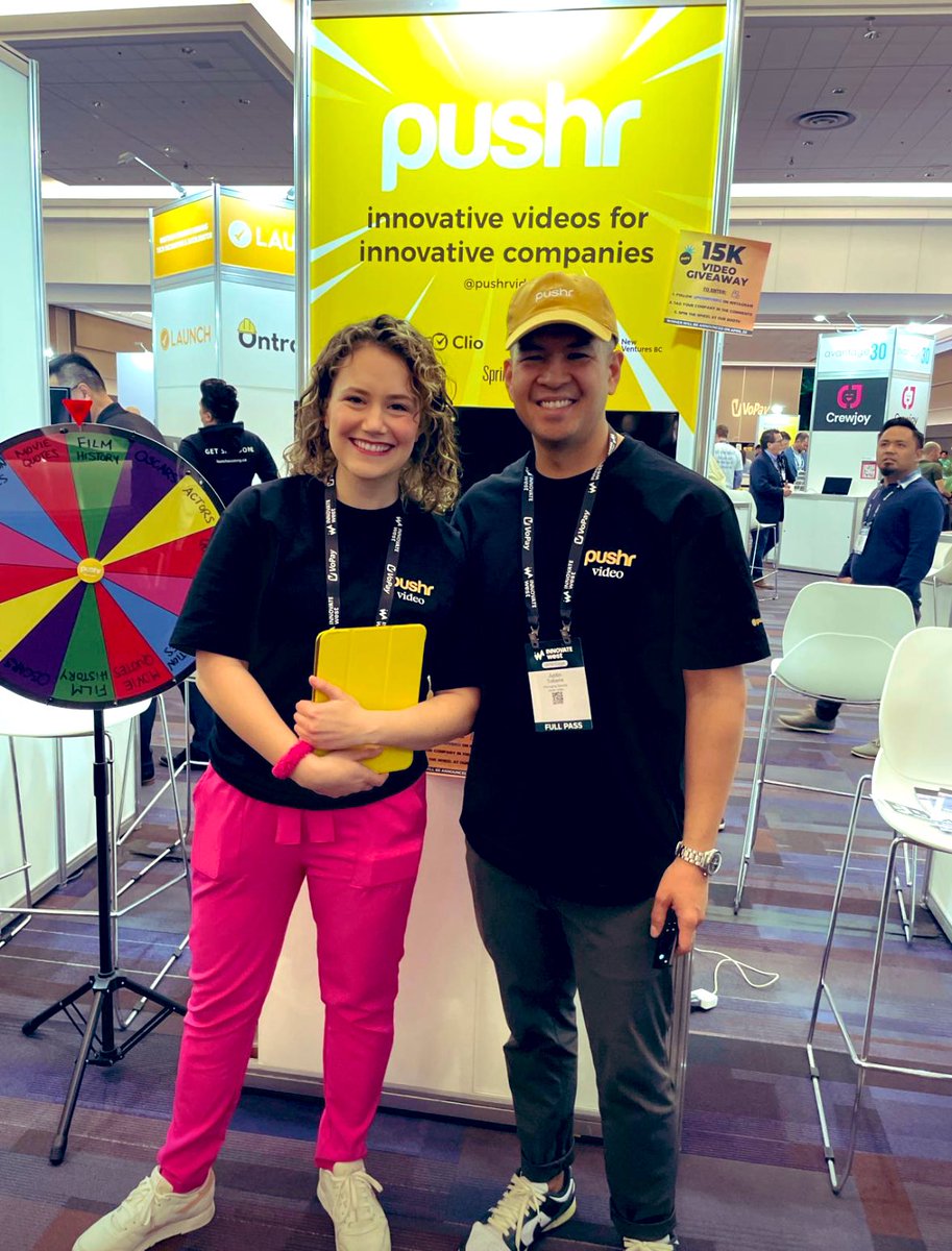 pushrvideo's tweet photo. Looking forward to another day at @IWConfExpo! ⚡️ Come visit us at our booth to enter a chance to win a $15,000 video! 🤯 https://t.co/mnscppJLPi