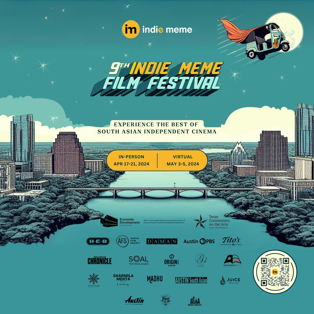 The @indiememe Film Festival kicks off tonight at @austinfilm Cinema!🎥 Head to indiememe.org/imff-2024 for the full schedule, badges/tickets, and more event info. Can't make it to the festival this week? The films will be available to watch virtually May 3-5 💻