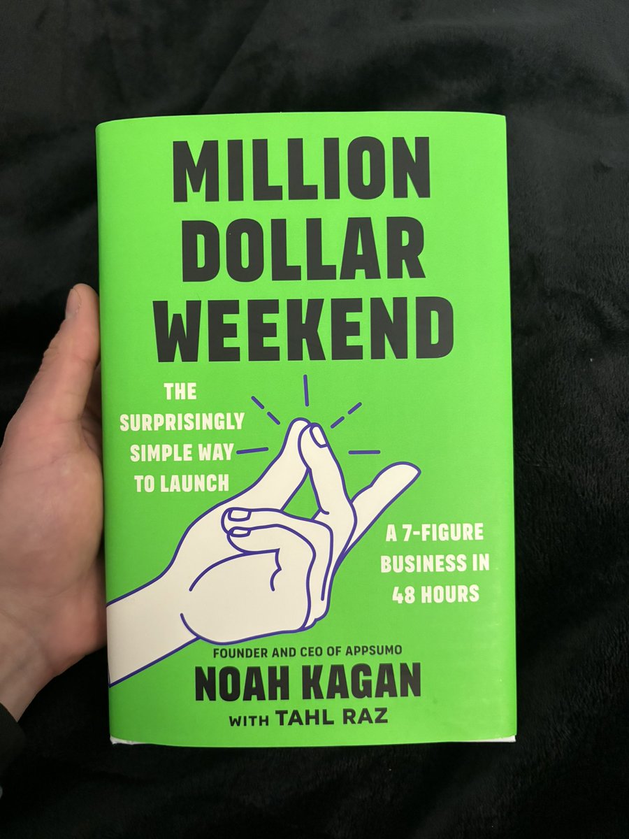 2 chapters in and this is already the best business book by far that i’ve ever read.

it skips all the BS fluff that all the other books have, and gives you actionable steps.

everyone, go buy this book, now.

what’s your freedom number?

#buildinpublic #milliondollarweekend