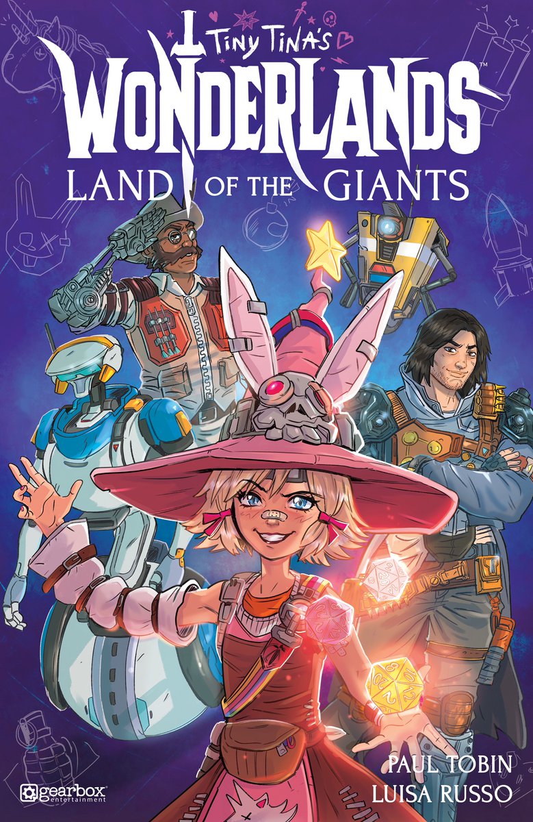 Prepare for an epic journey as Tiny Tina teams up with Frette, Valentine, and Hammerlock in a thrilling new comic series! Tiny Tina's Wonderlands: Land of the Giants launches August 14! 🦄✨ Pre-orders now available at your local comic book store.