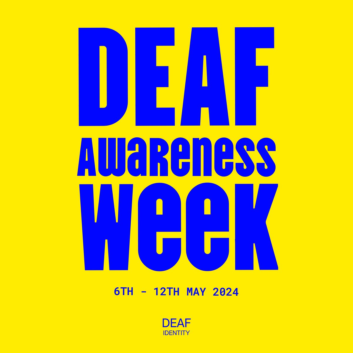 Midweek Reminder ‼️🚨 Order before 22nd April for #DEAFIDENTITY items to arrive in time for #DeafAwarenessWeek (6-12th May) 🥳 Order now at deafidentity.com 💫