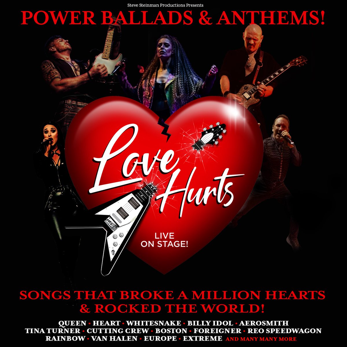 Love Hurts - Power Ballads & Anthems is coming to #stgeorgeshallbradford on 23 May 🎫 👉 orlo.uk/NosPE ❤️ 🎸 From the producers of Anything For Love & Vampires Rock, this brand-new show features a powerhouse cast of amazing singers, dancers & 7 piece live band.