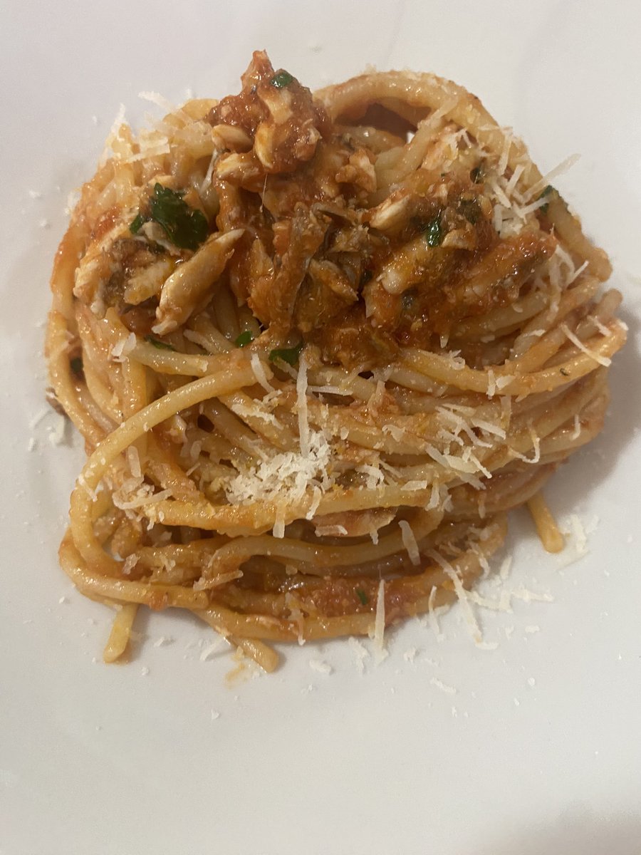 monteferristefa's tweet photo. spaghettoni alla portodanzese https://t.co/j0F1F6EIr6