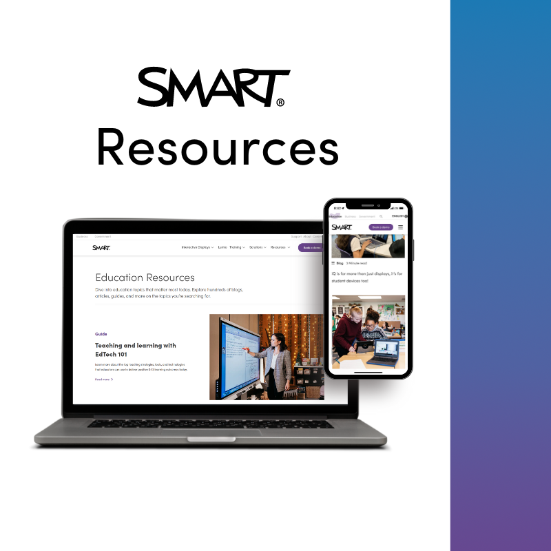 Stay connected on the latest EdTech topics with our Resources hub filled find blogs, articles, guides, podcasts, customer stories, and more! Dive into it here: bit.ly/3PR2i4j #WeAreSMART