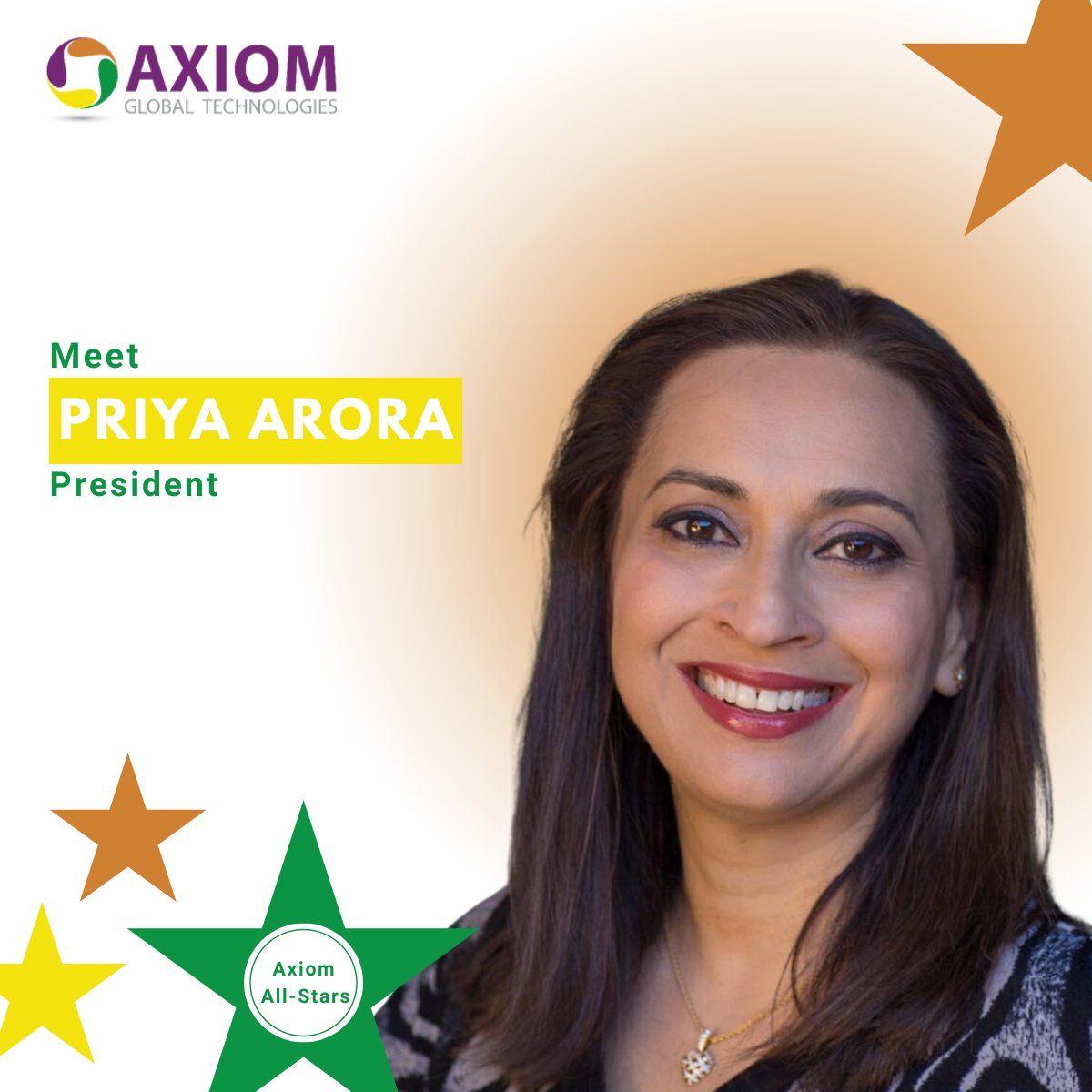 Meet ⭐Priya Arora⭐

From India to the USA, Priya's journey is as dynamic as her leadership at Axiom. President, financial whiz, and talented author, Priya embodies success in both business and literature!🚀

Read more here: linkedin.com/feed/update/ur…

#AxiomAllStars #CSuite