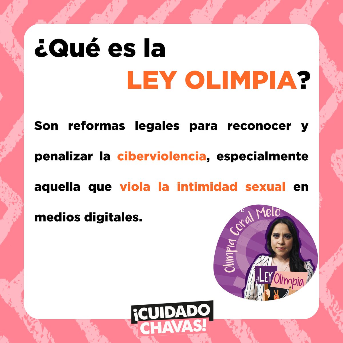 cuidadochavas's tweet photo. La Ley Olimpia es una poderosa herramienta para combatir el acoso digital y proteger la dignidad de las mujeres en internet. En Cuidado Chavas, apoyamos firmemente esta ley y trabajamos para crear un entorno en línea seguro para todas.
#CuidadoChavas #LeyOlimpia #AcosoDigital https://t.co/60Ttw15faz