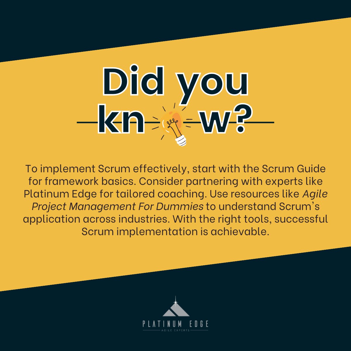 PlatinumEdgellc's tweet image. Want to master the art of effective Scrum implementation? Learn the ropes with our expert guidance! 📈 Join our CSM training classes today!💡 🔗bit.ly/3VvnHUh #Scrum #CSMTraining