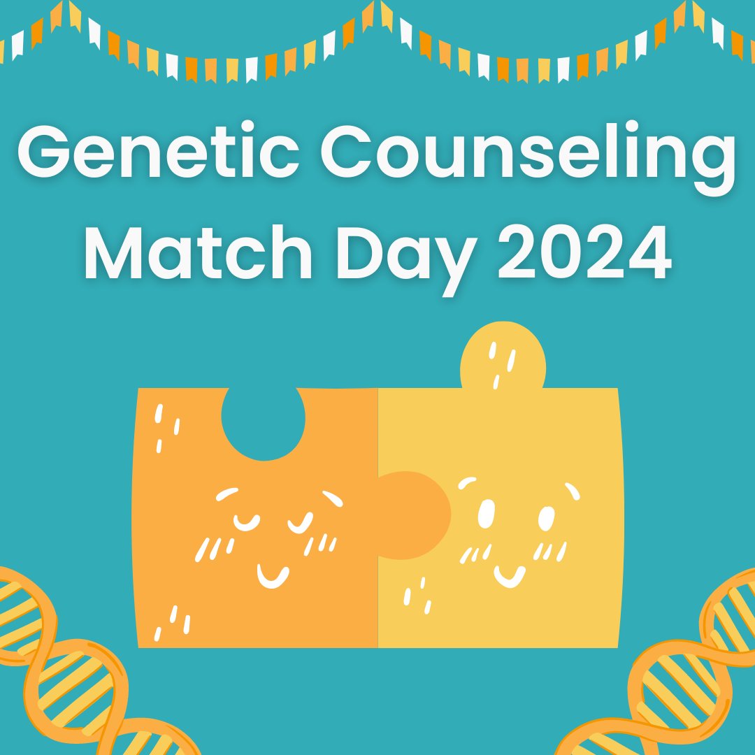 Today is #MatchDay! Welcome to the newest class of #geneticcounseling graduate students. Congratulations! To applicants who didn't match: we are here to support you. Many successful GCs applied multiple times before matching. Follow your passions! #GeneChat #PrecisionMedicine