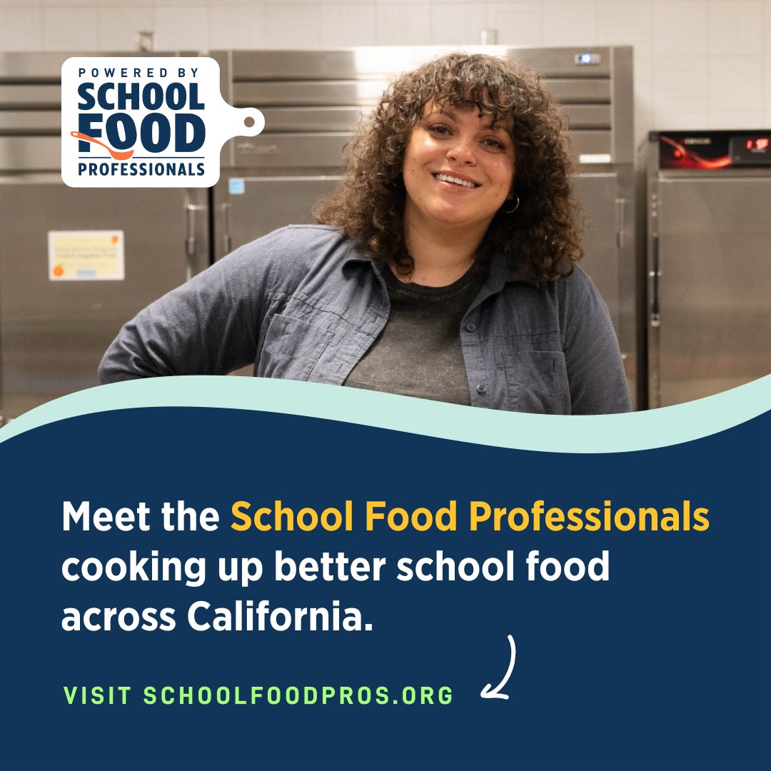 Meet the dedicated professionals cooking up better school meals in CA! #CASchoolFoodPros👩🏾‍🍳🍎🥑 School Food Professionals is the first public education campaign spotlighting the skill, creativity & commitment it takes to improve school meals for CA kids.➡️ SchoolFoodPros.org