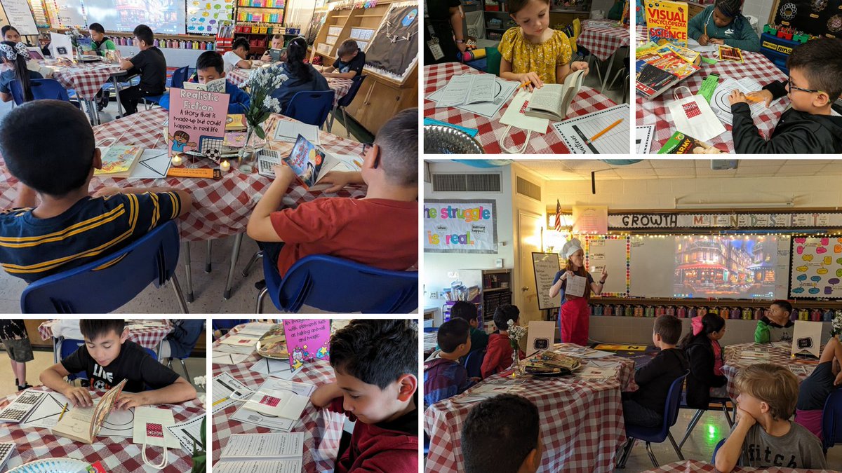 BOOK TASTING SUCCESS! Thrilled to see our 3rd graders at Hillcrest Elementary enjoy fine dining at a book tasting event! From adventure to biographies, they discovered new favorites and excitement for reading soared! Dana Telep serves as the school librarian. #LeadForResults