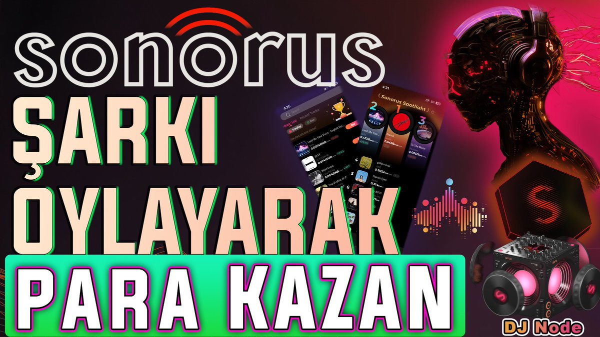 💥 Müzik oylayarak para kazanmak mümkün mü? 💥 Yeni Hype #TrendFi Nedir? 💥 Bestelerinizden para kazanmanız mümkün 💥 #Sonorus Platformu inceleme 💥 #Sonorus Dj Node inceleme Hepsi Yeni Videomuzda Herkese iyi seyirler dilerim 🙏 #Sonorus @SonorusOfficial #DjNode #Node #Music