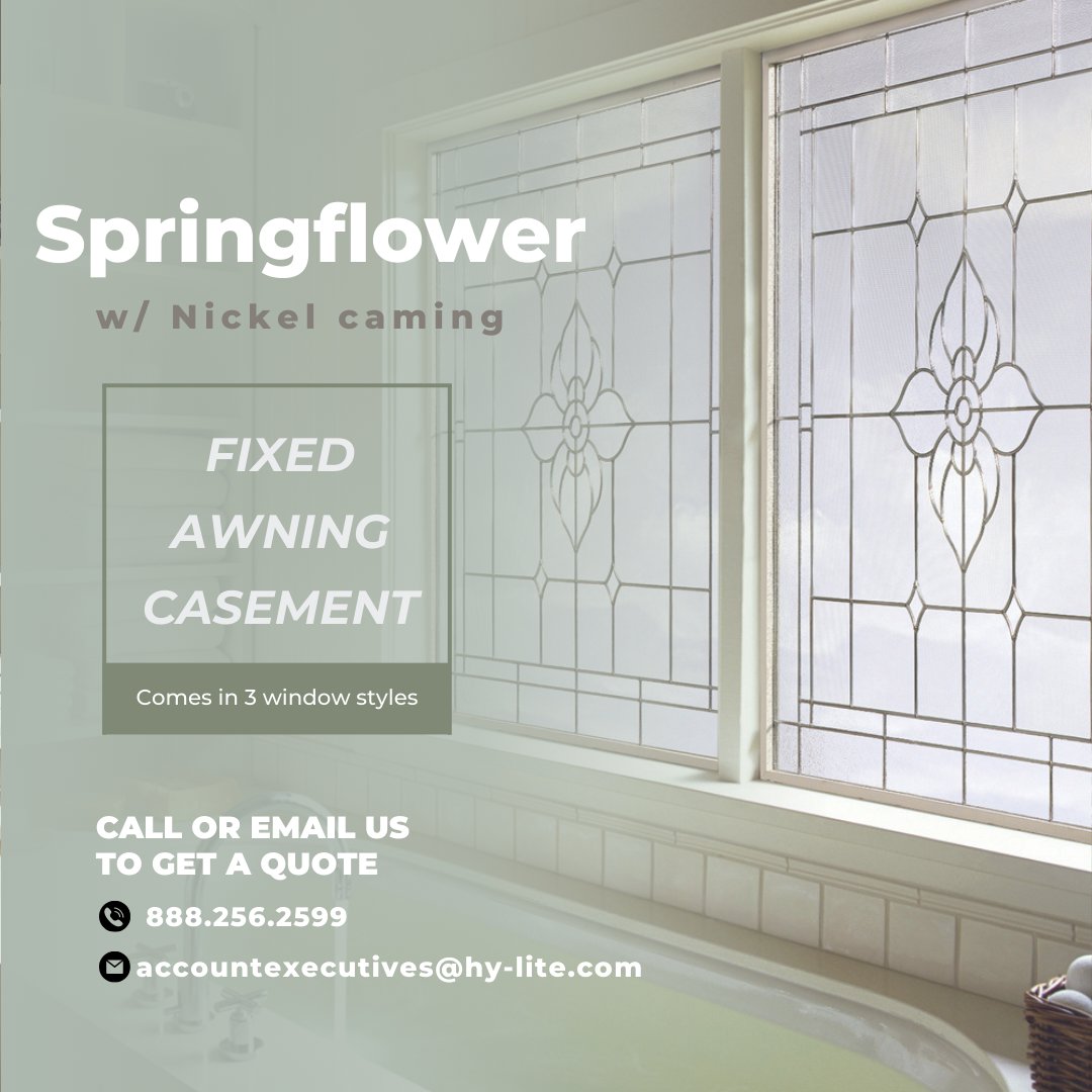 Our Springflower window comes in fixed, awning, and casement options! No matter what type of window you are needing we have the options you are looking for! Call or email us!
 #SpringflowerWindow #FixedWindows #AwningWindows #CasementWindows #WindowOptions