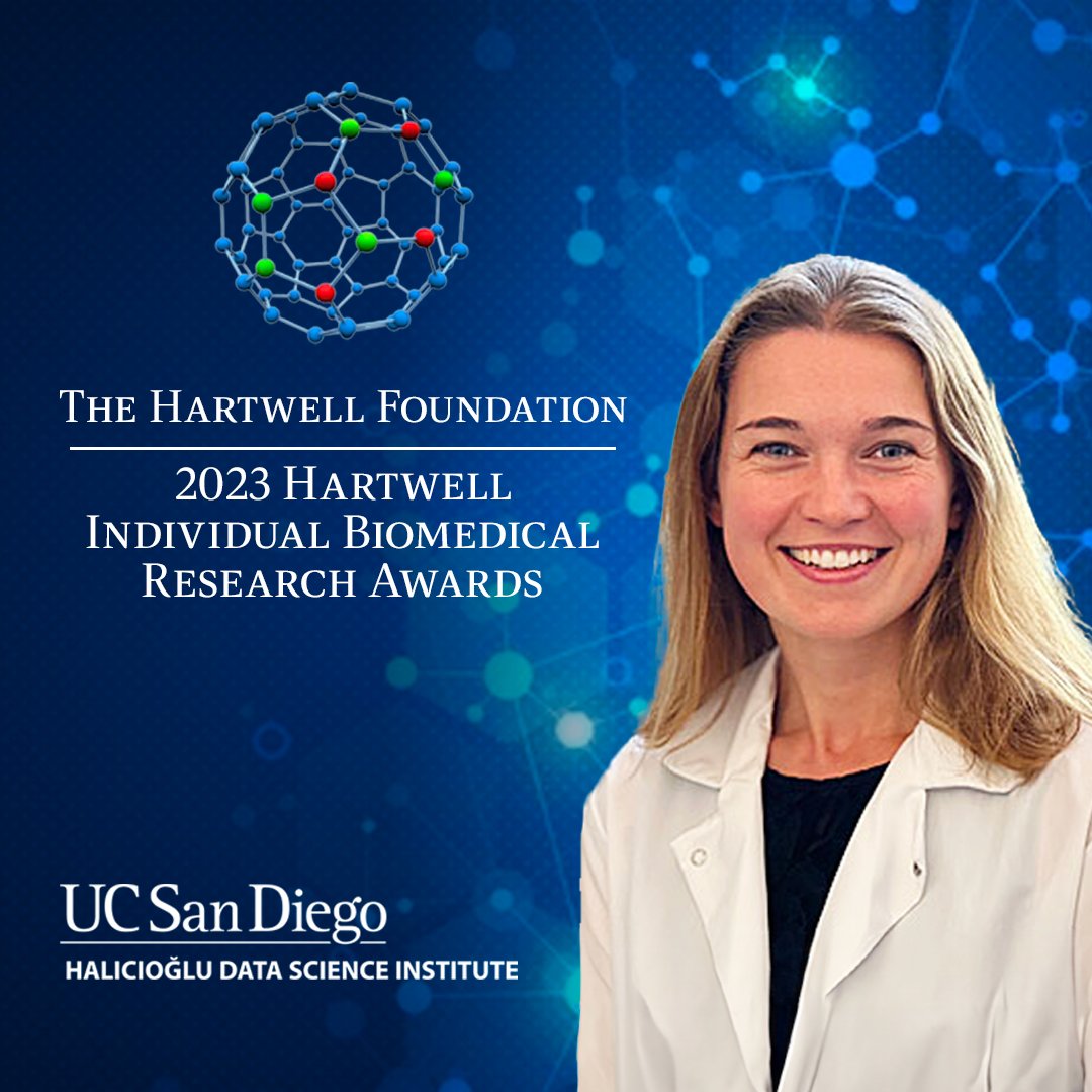 HDSIUCSD's tweet photo. Congratulations to Dr. Tiffany Amariuta on being awarded the 2023 Hartwell Individual Biomedical Research Award! Your groundbreaking work is paving the future of neonatal asthma research. 
Read Here - https://t.co/CyilYcy4Cl
#UCSD #HDSI #Innovation #HealthcareExcellence 🎉 https://t.co/M9cFQFBNos