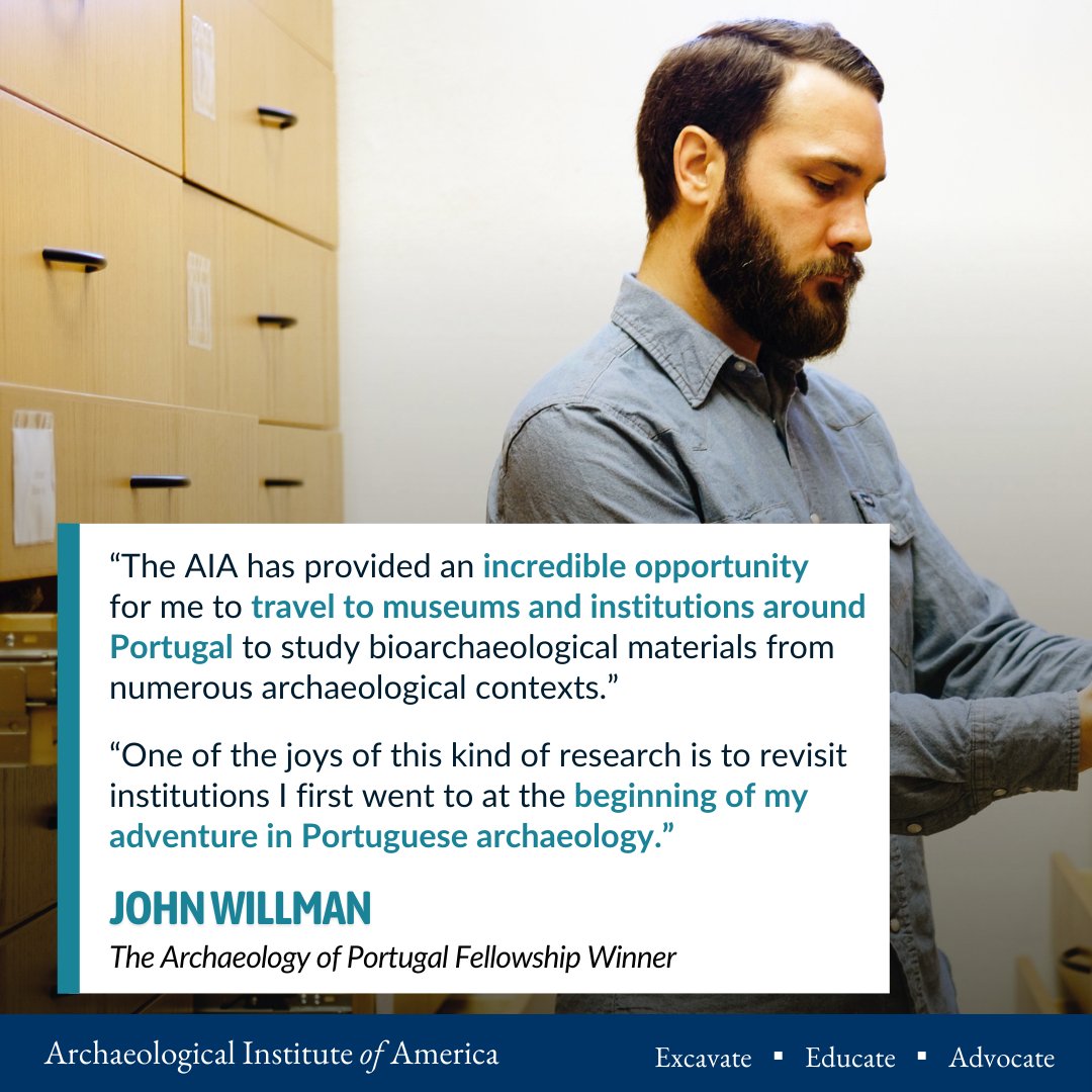 This summer, our grant and fellowship winners will embark on journeys around the world to pursue research, data collection, and writing about their fellowship projects. To learn more about Dr. Willman's story, click here: archaeological.org/2024-aia-fello…