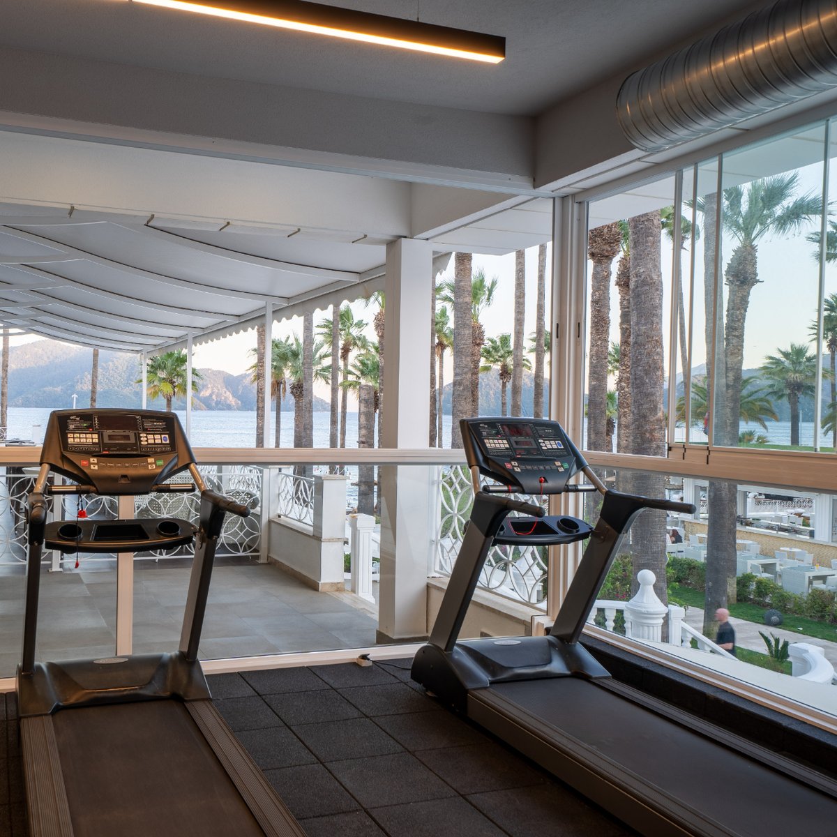 PrimeBeach_'s tweet photo. Experience the joy of working out in our renewed fitness center, where our unique view motivates you. 🏋🏾
Eşsiz manzaramızın sizi motive ettiği, yenilenmiş fitness merkezimizde spor yapmanın keyfini yaşayın. 💪🏼
#primebeachhotel #fitness #türkiye #turkey #marmaris #travel #holiday https://t.co/jT6O7BzG0B
