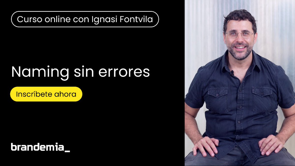 ¿Tu marca no despega? Podría ser por el nombre. Mejora tu naming con estos consejos 👇

➡️ Inspírate en marcas líderes
➡️ Maximiza tu concepto 
➡️ Escucha a los expertos 

Aprende más en el curso "Naming sin errores", de Ignasi Fontvila. 🚀

👉 i.mtr.cool/wtgoaflvex👈