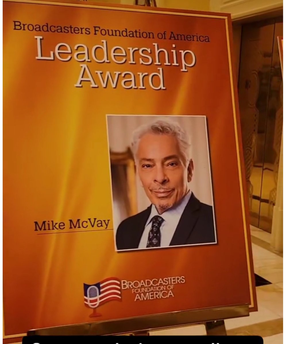 Congratulations to our friend and member of the AWM Foundation Board of Directors, Mike McVay on receiving the 2024 #BFOALeadership Award from the Broadcasters Foundation of America! 🎉 @MikeMcVay's tireless contributions to the media industry and #AllWomenInMedia is unmatched!