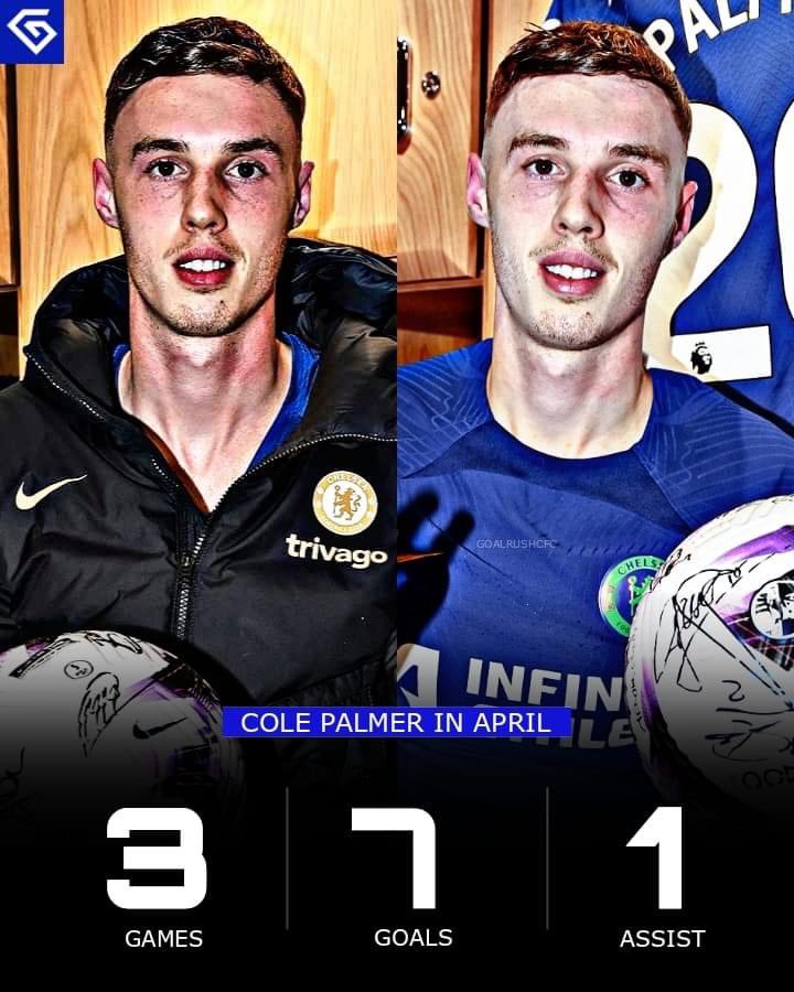 Cole Palmer didn’t win March player of the month, but his given himself an excellent chance of winning this month!!!
