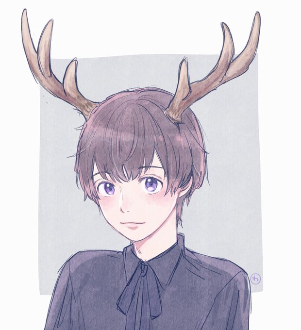 「antlers closed mouth」 illustration images(Latest)
