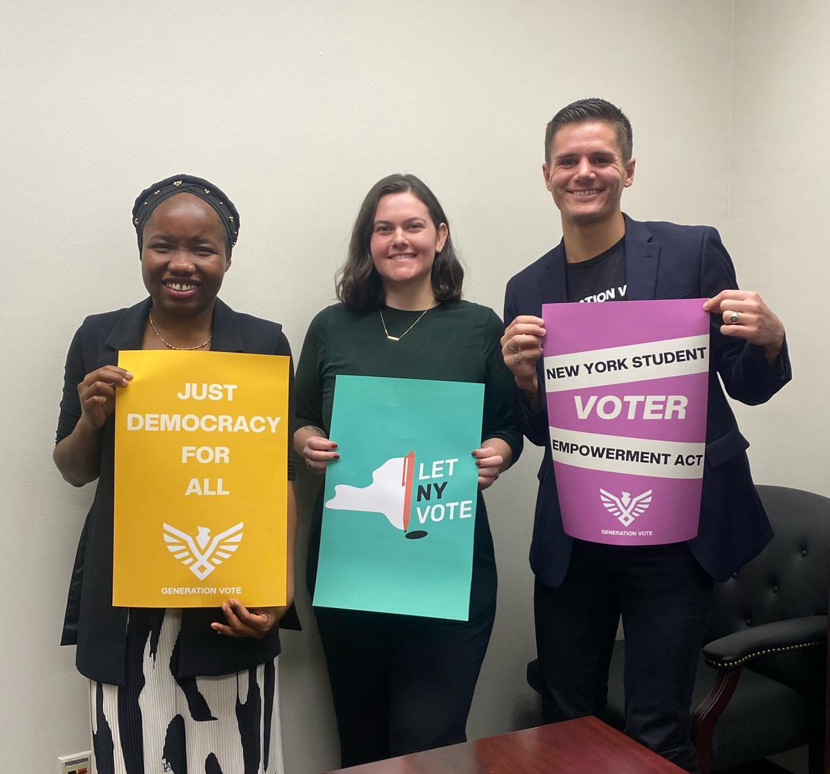 This week we went to Albany to lobby for youth voting rights! 🗳️✊ We were there to promote the Youth Voter Empowerment Act among other legislative priorities, all to to improve our elections by making voting more accessible, secure, and equitable.