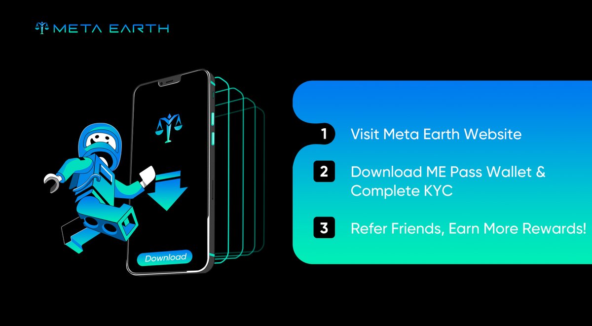 _MetaEarth_'s tweet photo. 🎉 The Meta Earth Public Test has been Launched!
How to participate:
🌐 Visit Our Official Website
🔗 Download ME Pass #Wallet & Complete #KYC
💰 Refer Friends, Earn More Rewards!
👉Dive in now! Visit https://t.co/ZReS5CjwrQ
#MetaEarth #Modular #MEPass #PublicTest