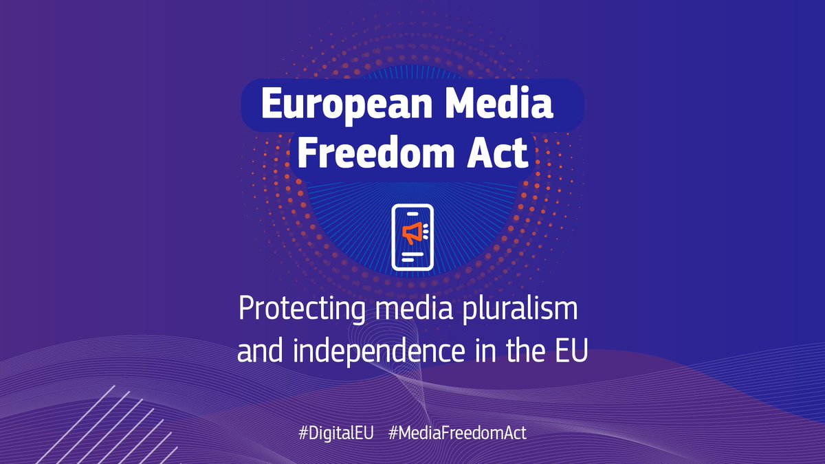 Lo European Media Freedom Act è stato pubblicato in Gazzetta Ufficiale.

Anche se alcune norme entreranno in vigore nei prossimi mesi, non si può ignorare quello che dice sull'indipendenza del Servizio Pubblico.

#MediaFreedomAct #EMFA

eur-lex.europa.eu/legal-content/…