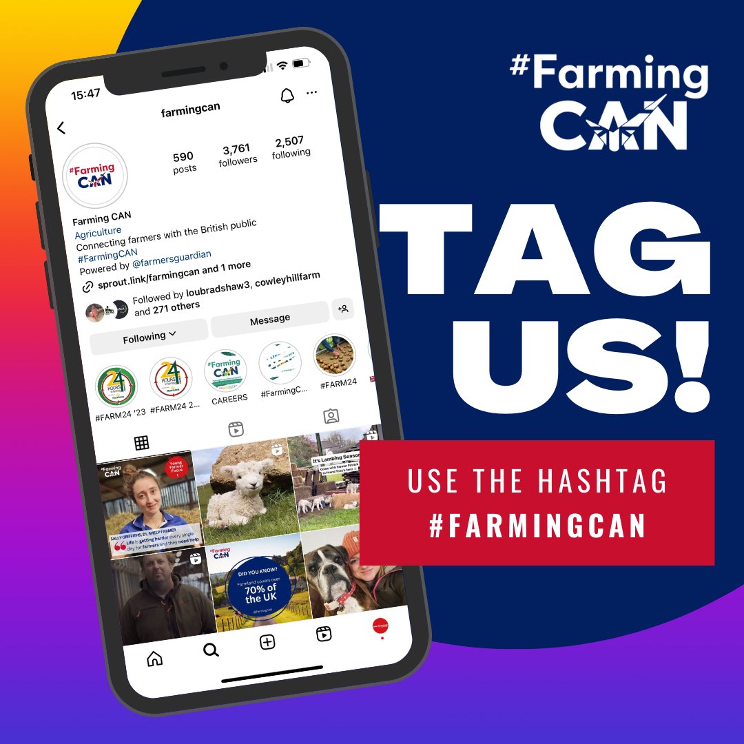 Got a farming story to tell? Achievements to share? Delicious recipes to swap? Events coming up? Or need advice from the community? Share with us by tagging #FarmingCAN on Instagram or send us a message! Follow 👇 bit.ly/4azLRlp Visit our hub: bit.ly/41lTBnd