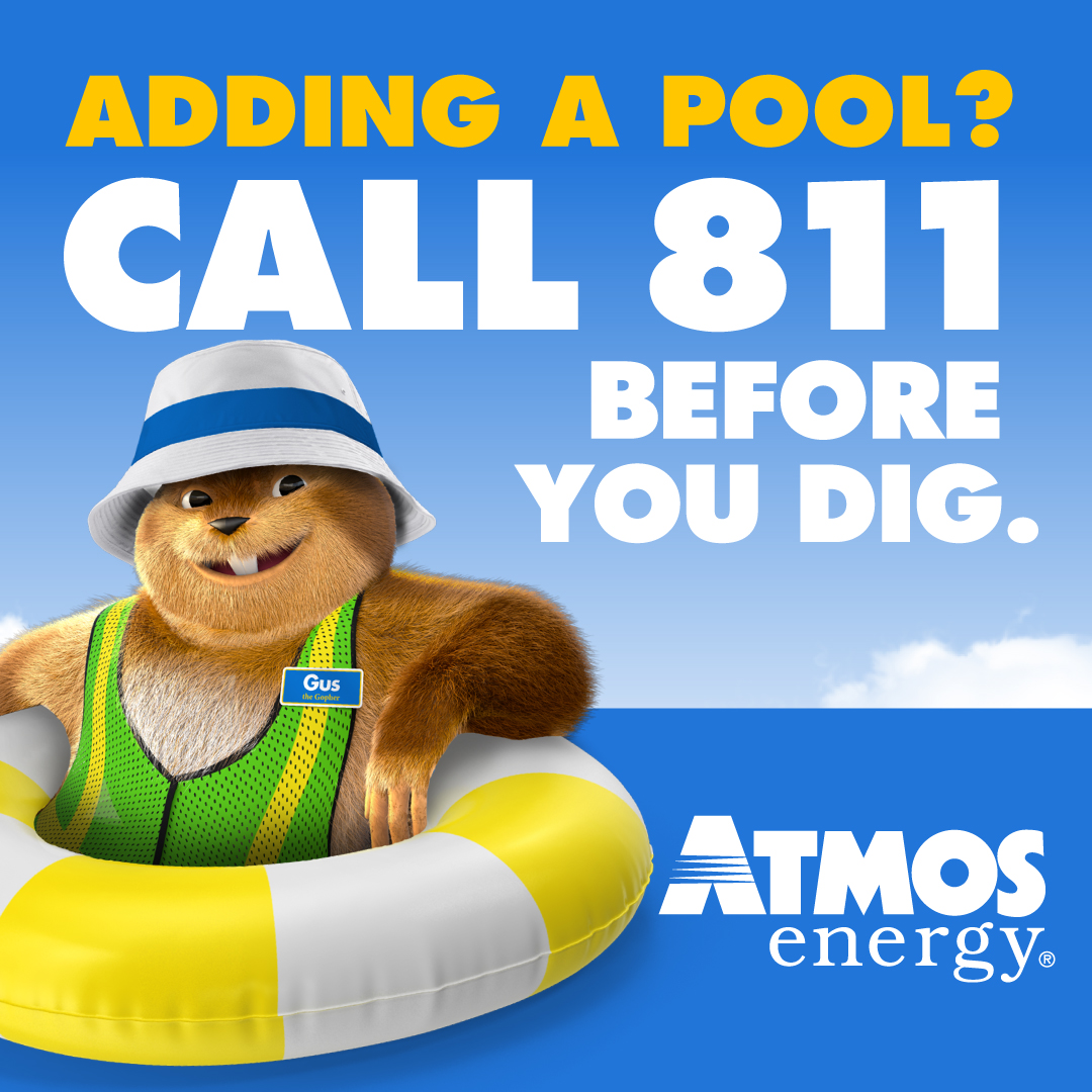 Adding a pool to your backyard this spring? Remember to always #Call811 before you dig to #KnowWhatsBelow! Follow us on social during #NationalSafeDiggingMonth to learn more about this important responsibility.