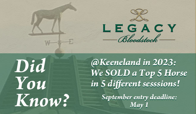 💫 The more you know...
📲 Give Tommy or Wyndee a shout to talk about getting top $ for your 2024 yearlings - bit.ly/Legacy_Contacts
#BuildYourLegacy 🏇💵