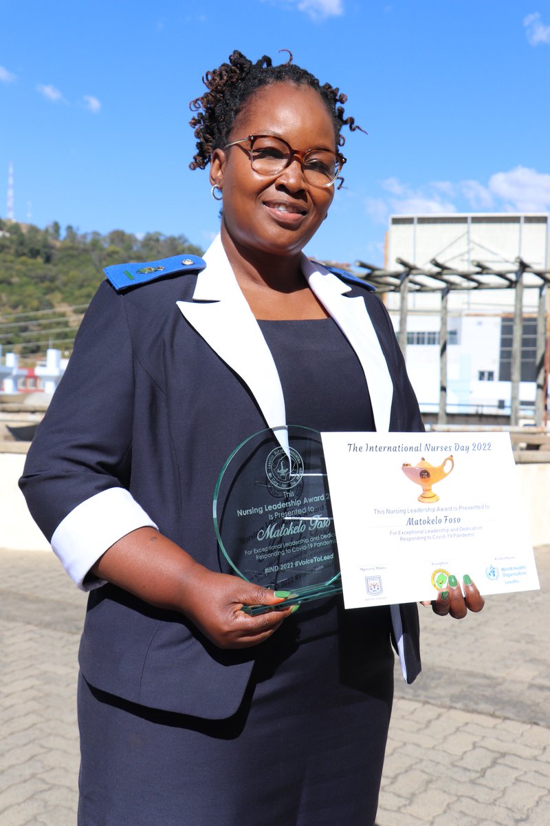 Today we congratulate Mrs. ‘Matokelo Foso, Elizabeth Glaser Pediatric AIDS Foundation @EGPAF Senior Key and Priority Population Advisor and COVID-19 Lead, who has been honored and awarded by the Lesotho Nurses Association. Mrs. Foso plays a crucial role supporting the Lesotho