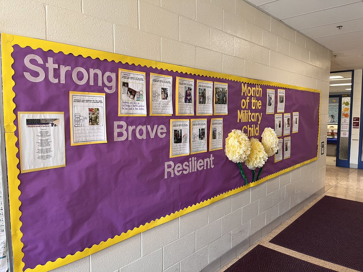Strong ✨ Brave ✨ Resilient Ohio schools are celebrating the Month of the Military Child and showing support for military-connected students and their families. #MonthOfTheMilitaryChild #PurpleUp 📸 via @Super_WyenMRLS in Mad River Local Schools