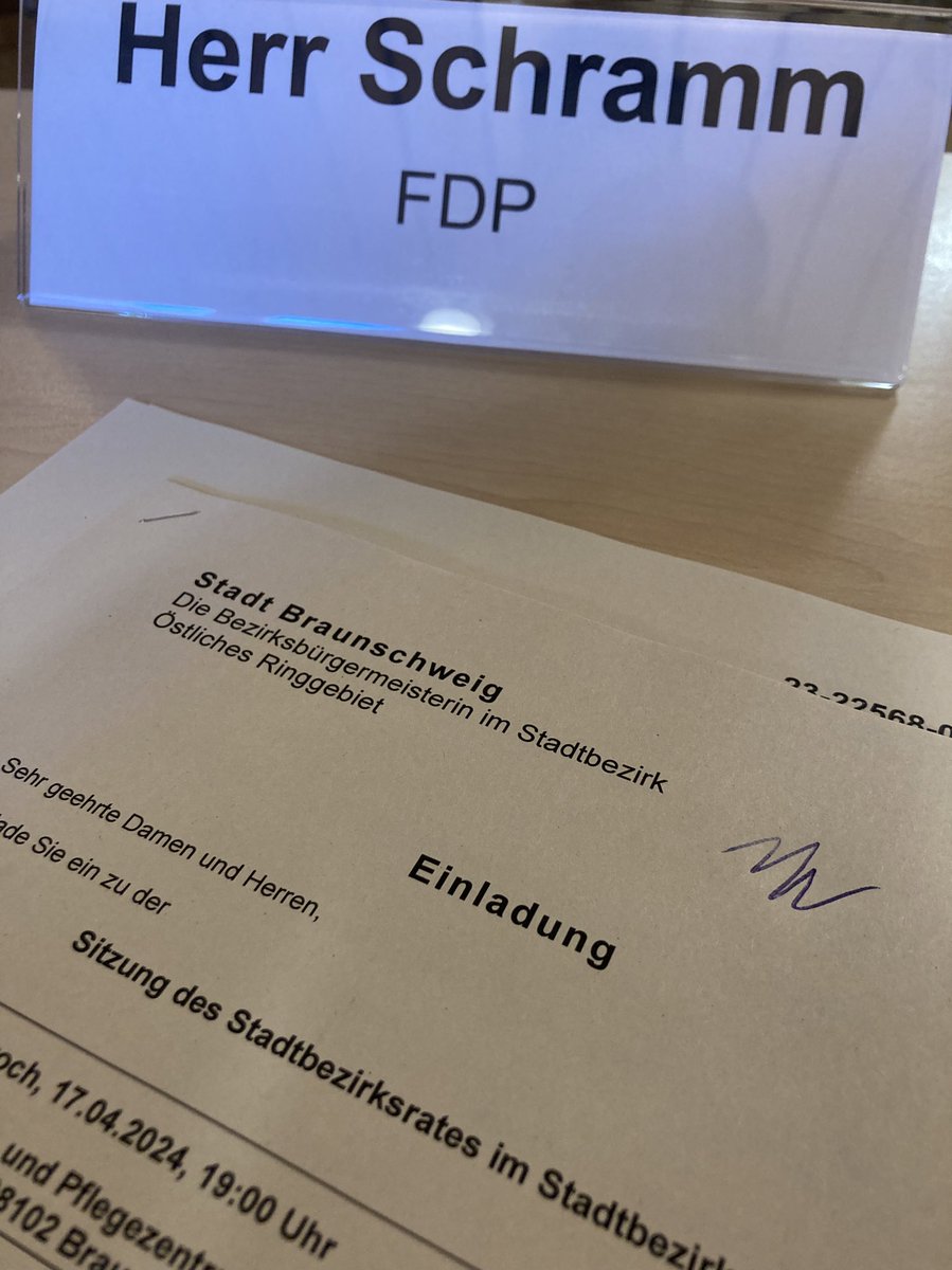 Heute Bezirksrat Östliches Ringgebiet