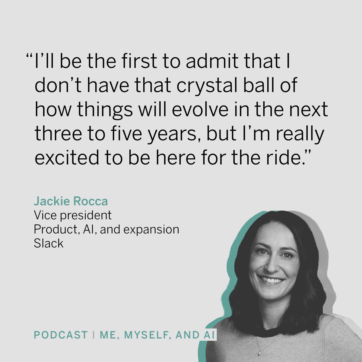 Slack leverages AI to transform how we consume information and tackle user challenges. Jackie Rocca, @SlackHQ’s VP of Product shares an in-depth look at solving real user problems with generative AI on the Me, Myself and AI podcast. 🎧Listen now: on.bcg.com/4cQQ7OU