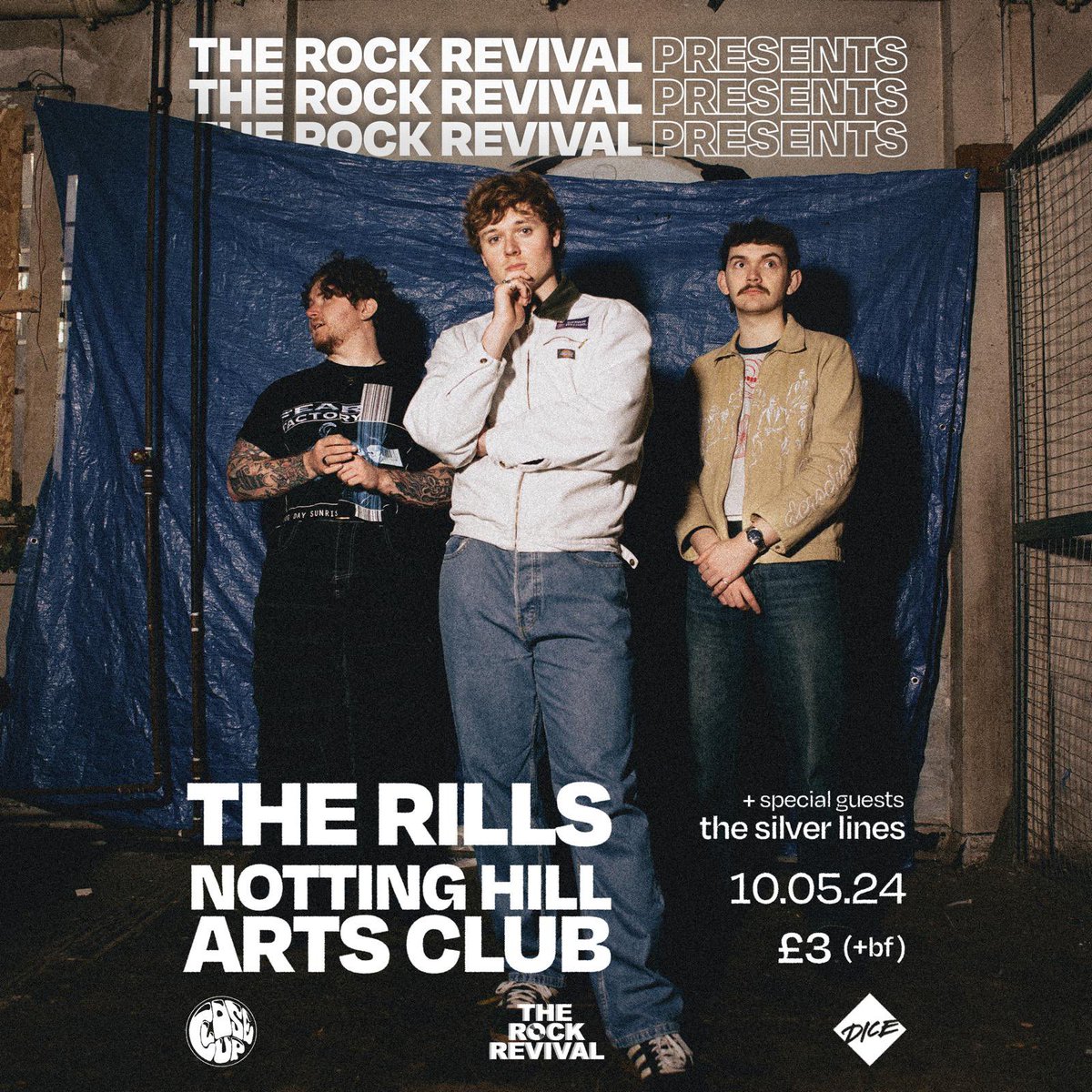 London here we come. We’re supporting @therillsband 10th May at the Notting Hill Arts Club London. Grab your tickets now as these will fly only £3 - link in our bio x @TheRockRevival_ @Closeuppromo @NHAClub
