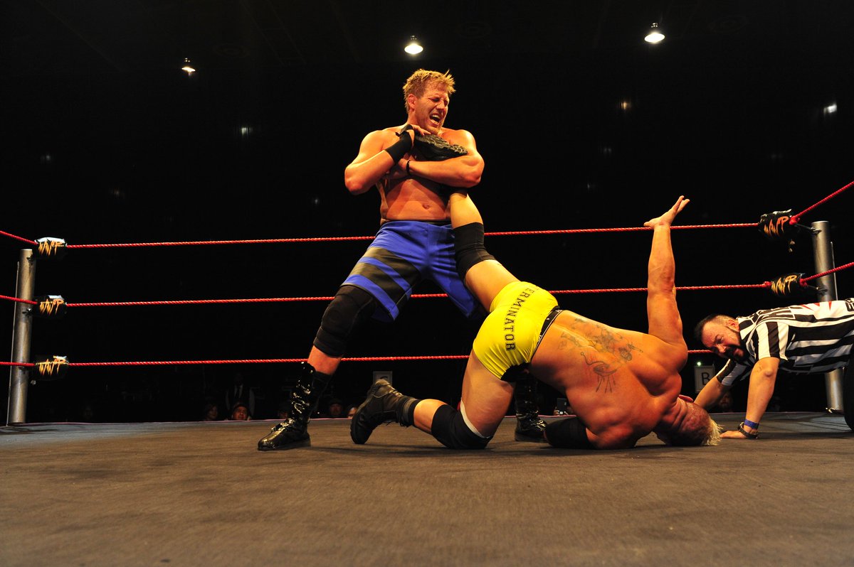 Mark_Beale's tweet photo. Jack Swaggers first match after being released from WWE was in South Africa for WAW - SA World Association of Wrestling formally known as WWP Wrestling..... https://t.co/9WAAdr9j6V