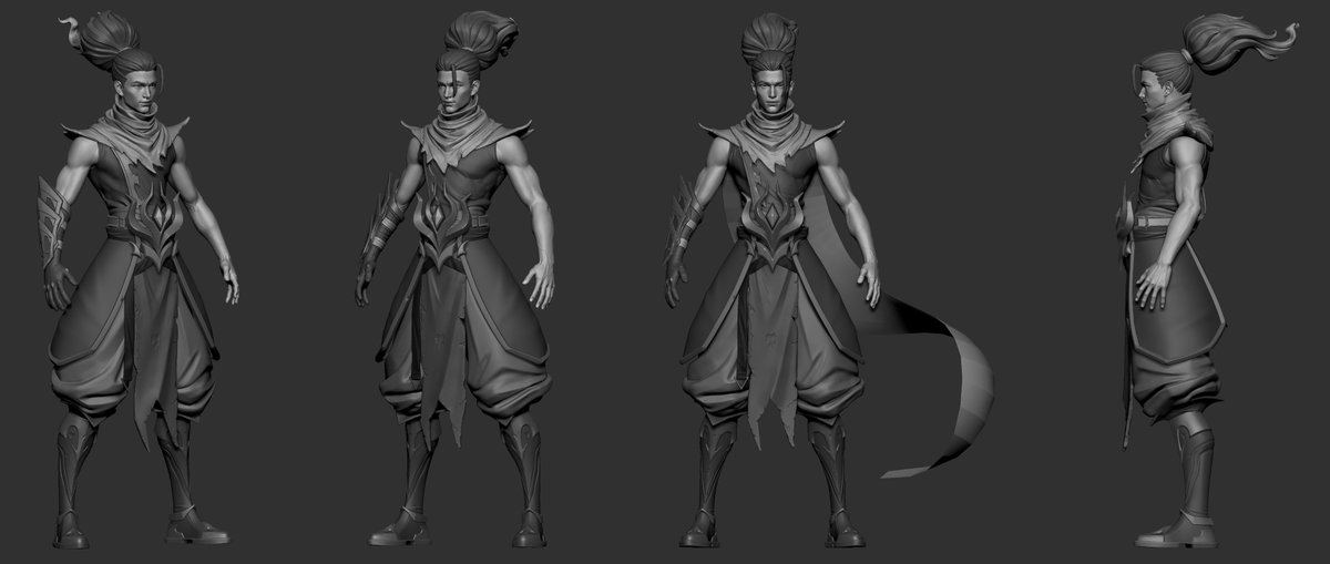 Display of some sculptures (optimized~)🥰🥰🥰#b3d #Zbrush