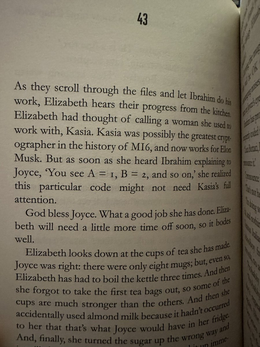aliya_j91's tweet photo. Finally reading @richardosman’s new book and had to chuckle when I saw this 😂 #HouseOfGames #ThisRoundIsInCode #IYKYK https://t.co/MkTBEDurZX